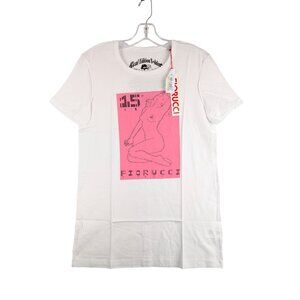 Fiorucci Shirt Womens XS Kisses Marilyn Monroe Silhouette Short Sleeve Tee NWT